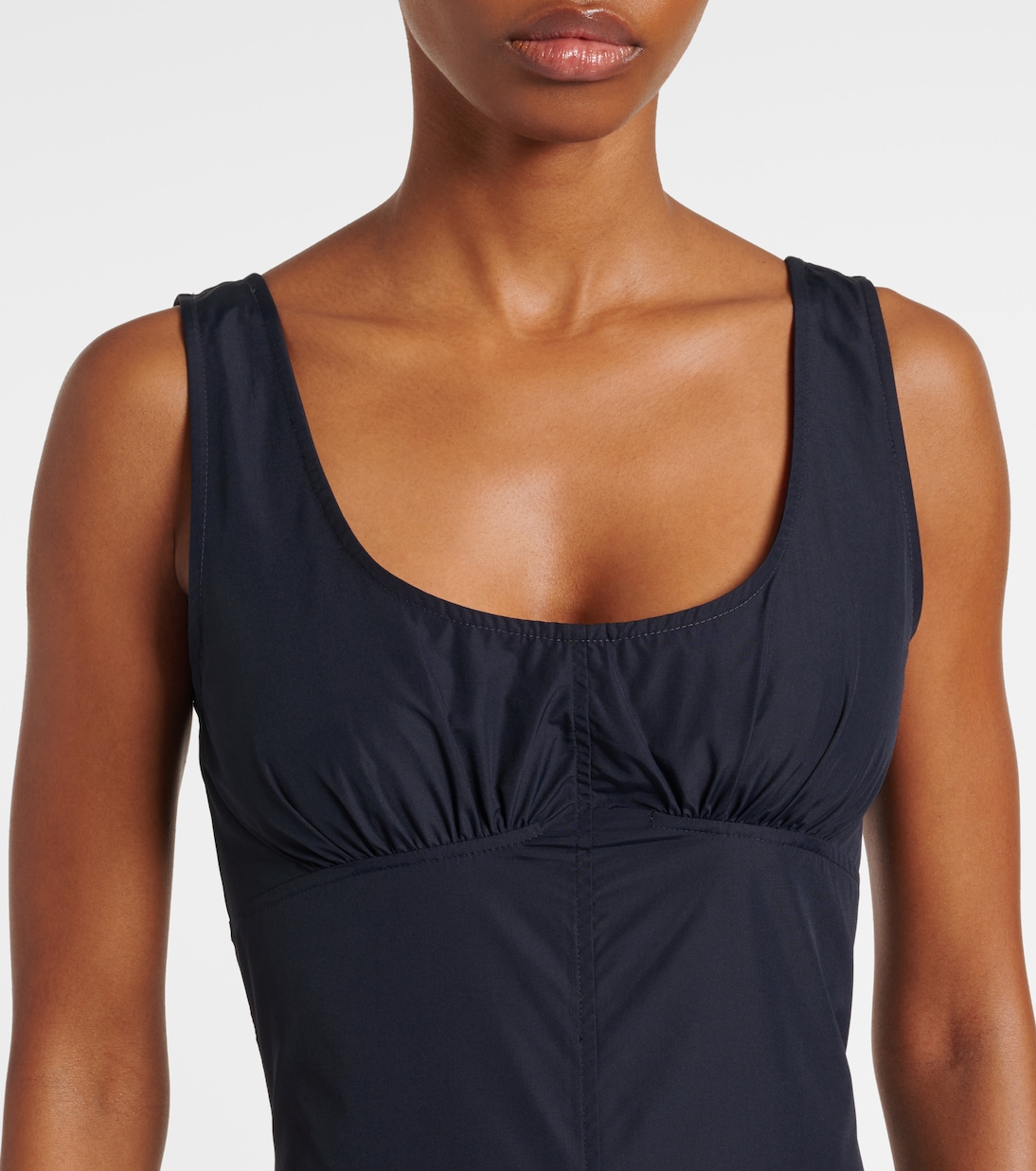 Robe midi White Label Kendall en coton mélangé | Proenza Schouler