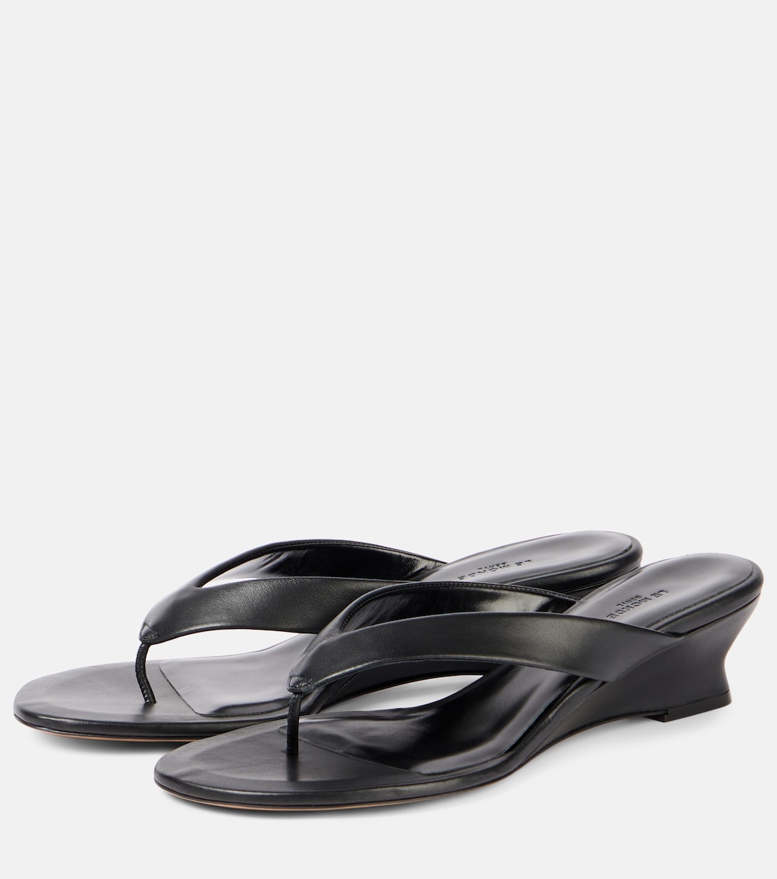 Mules compensées en cuir | Le Monde Béryl