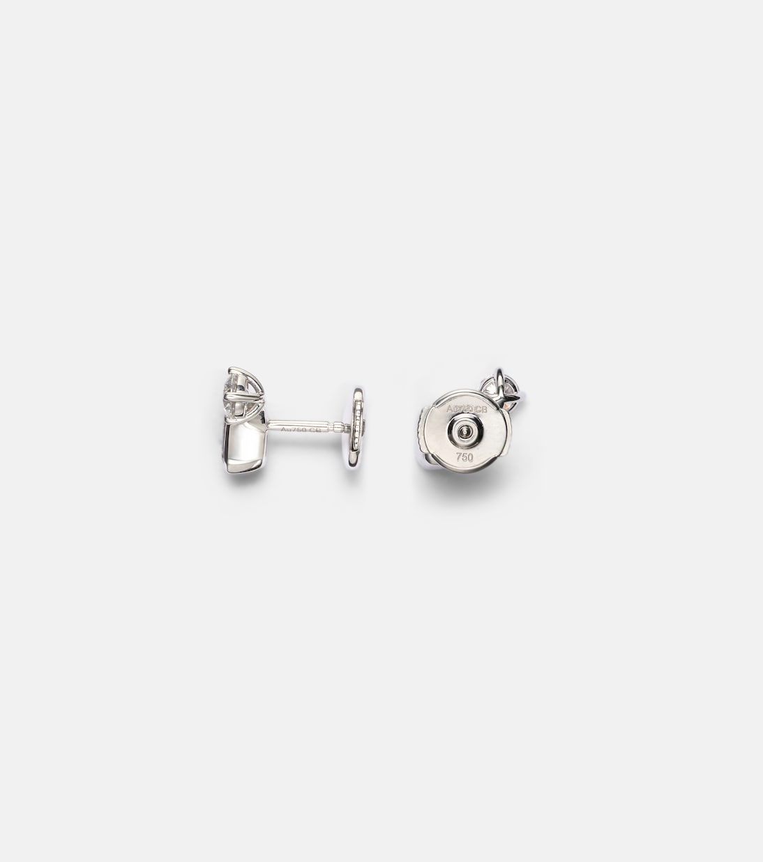Orecchini in oro bianco 18kt con diamanti 