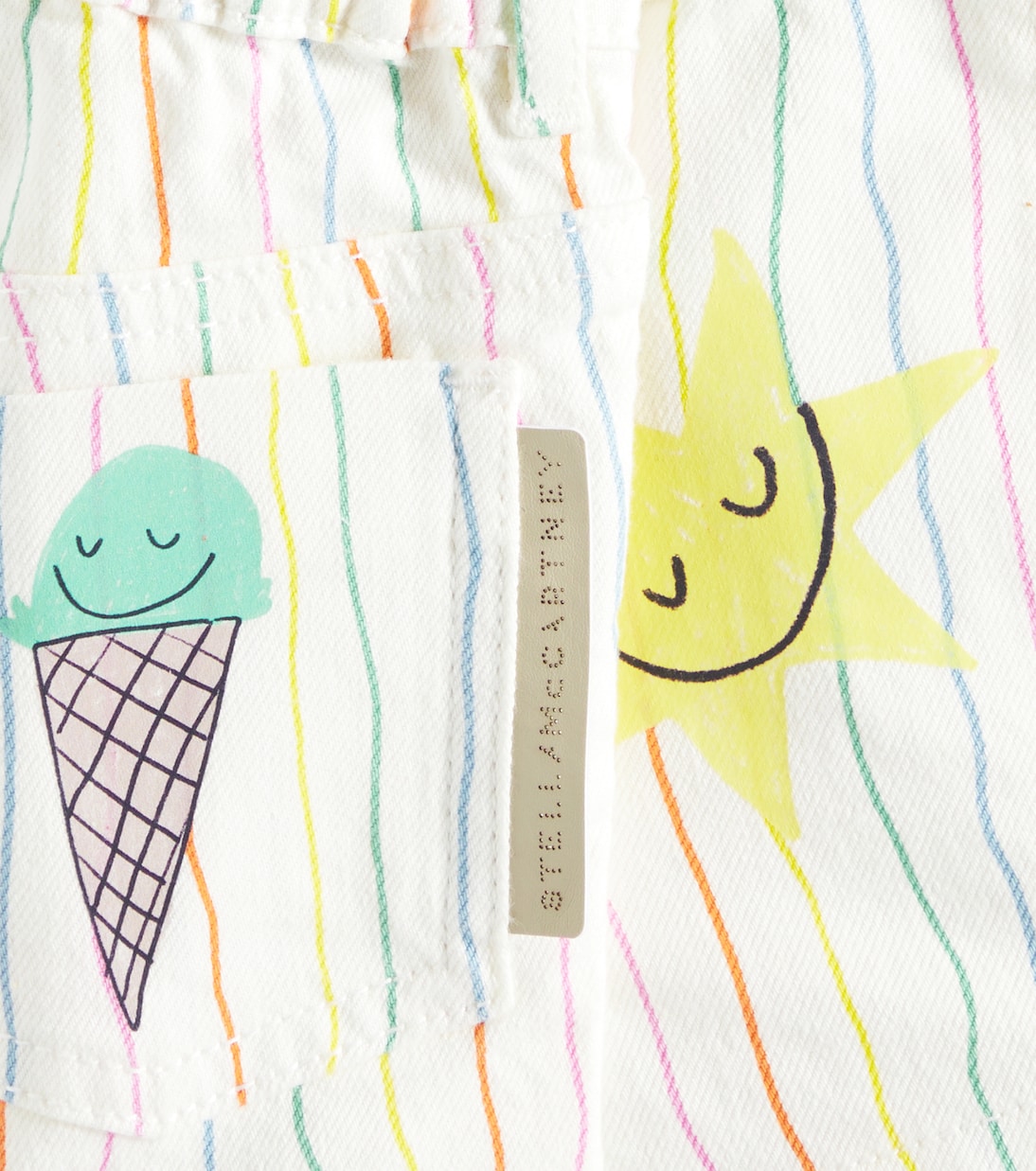 Baby - Shorts in cotone a righe | Stella McCartney Kids