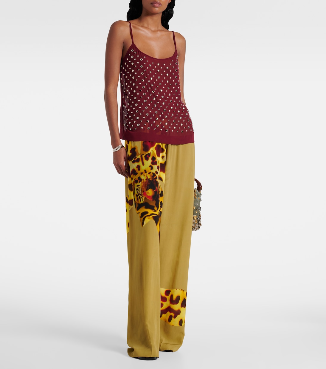 Pantaloni a gamba larga con stampa  | Dries Van Noten