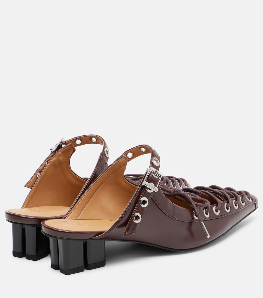Mules Eyelets 35 stringate | Ganni