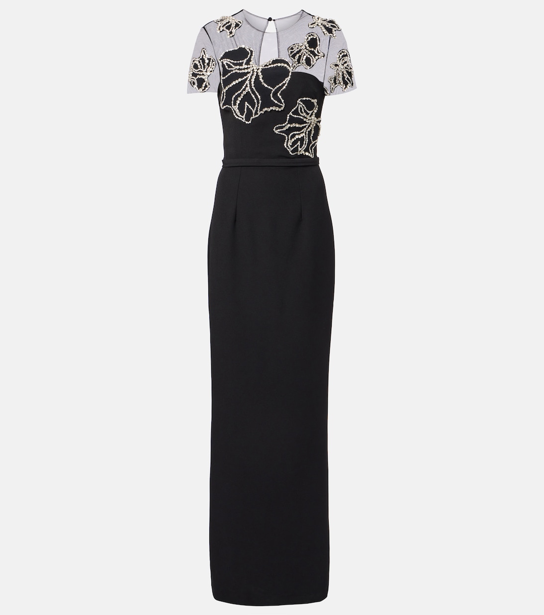 Embellished crêpe gown | Safiyaa
