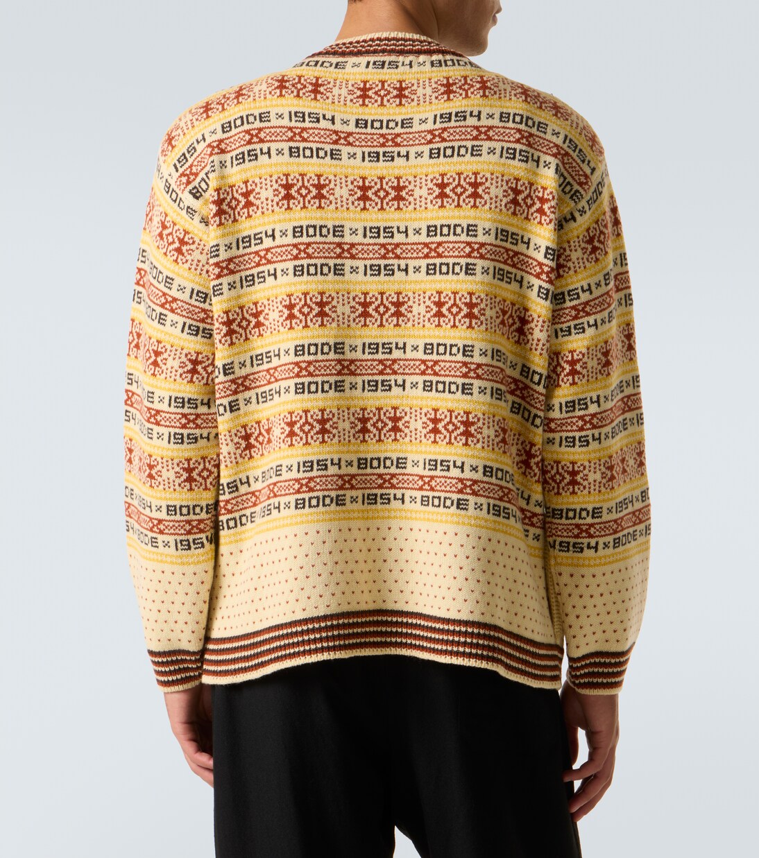 Cardigan Marzipan aus Woll-Jacquard | Bode