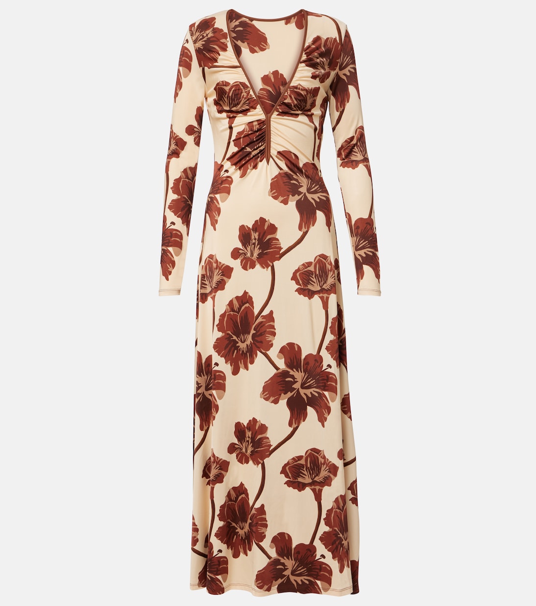 Robe midi à fleurs | Johanna Ortiz