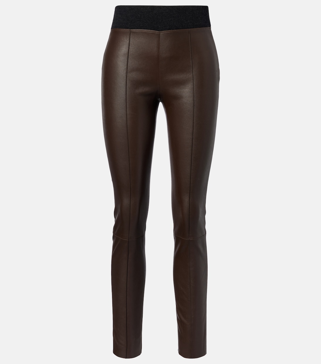 Schmale Hose aus Leder | Brunello Cucinelli