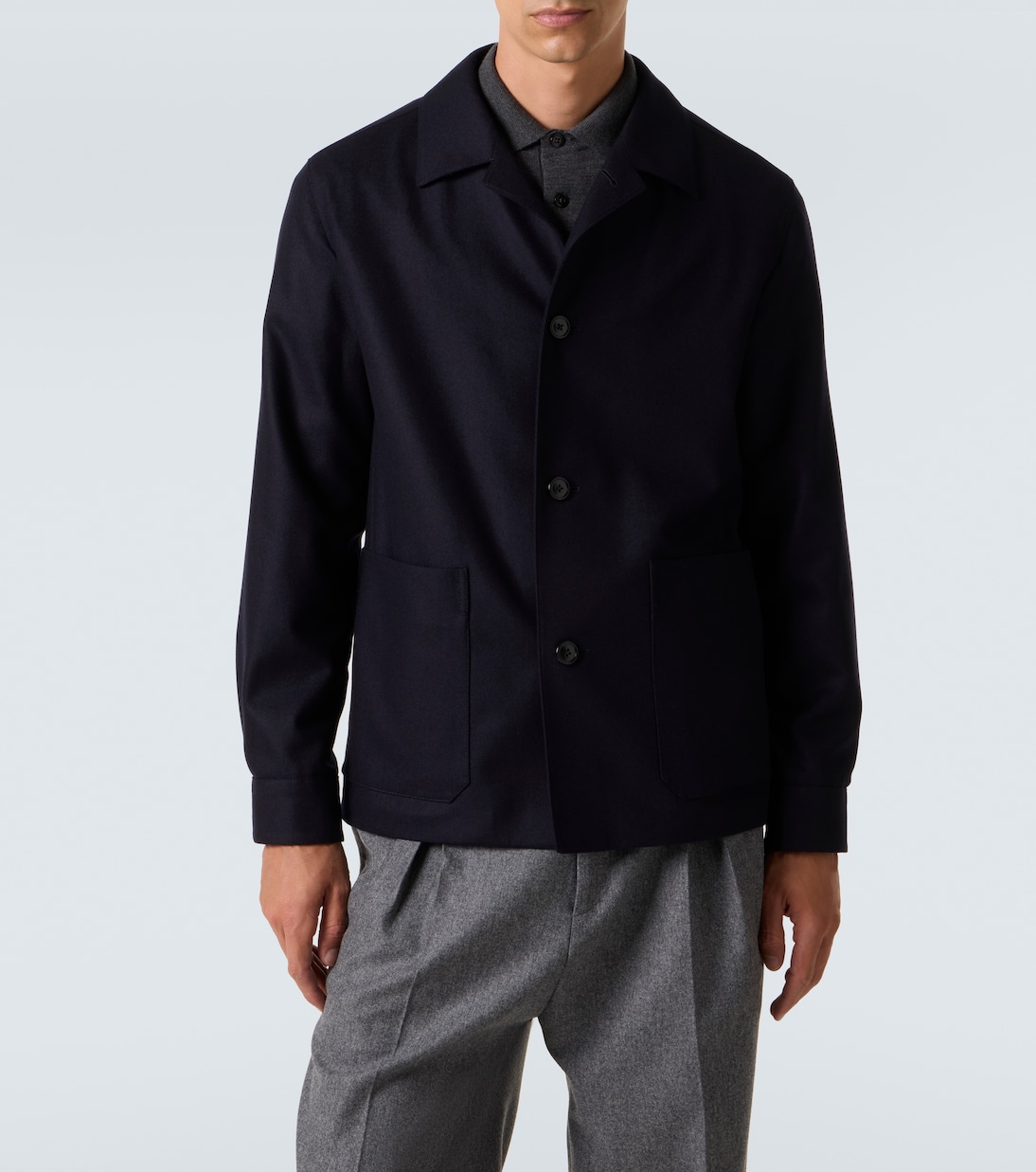 Hemdjacke aus Wolle | Zegna