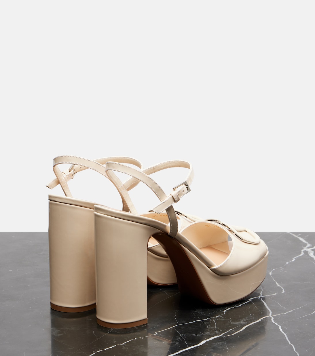 Plateausandalen Vlogo Signature 115 aus Leder | Valentino Garavani
