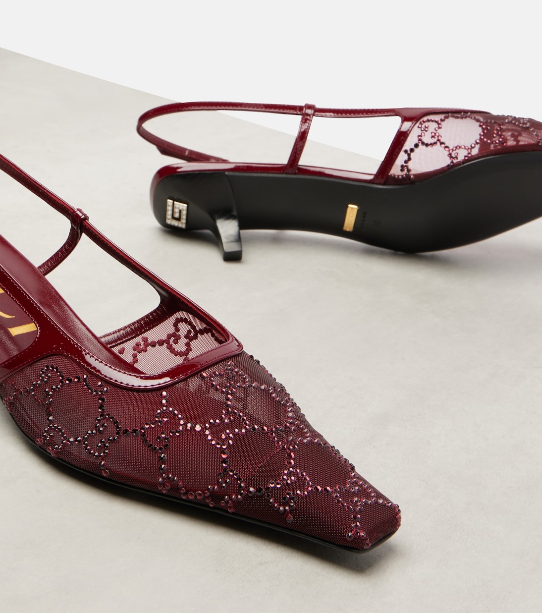 GG Demi mesh slingback pumps | Gucci