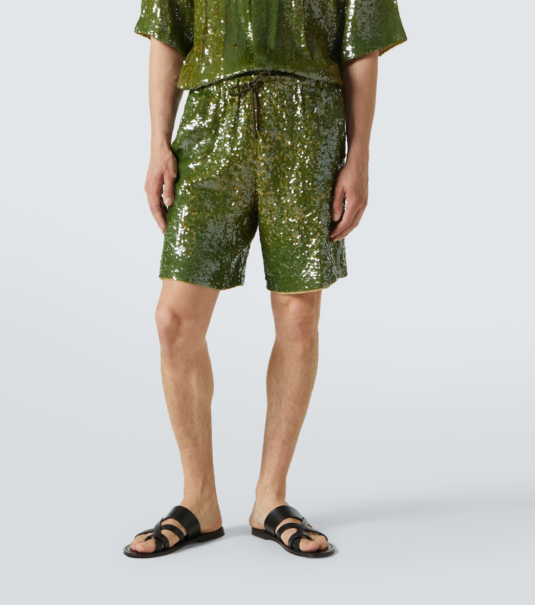Bermuda-Shorts mit Pailletten | Dries Van Noten