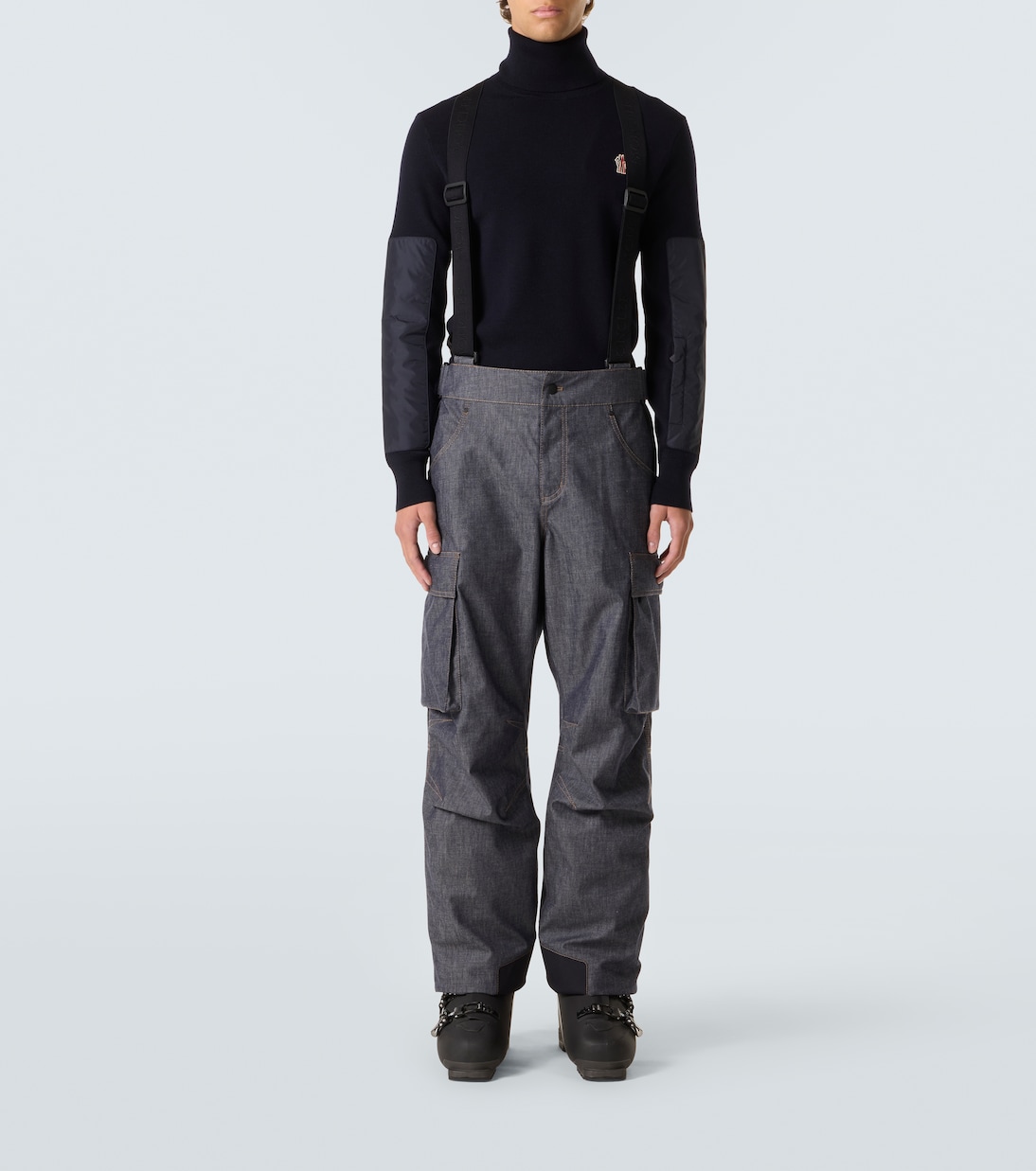 Mono de esquí de denim | Moncler Grenoble