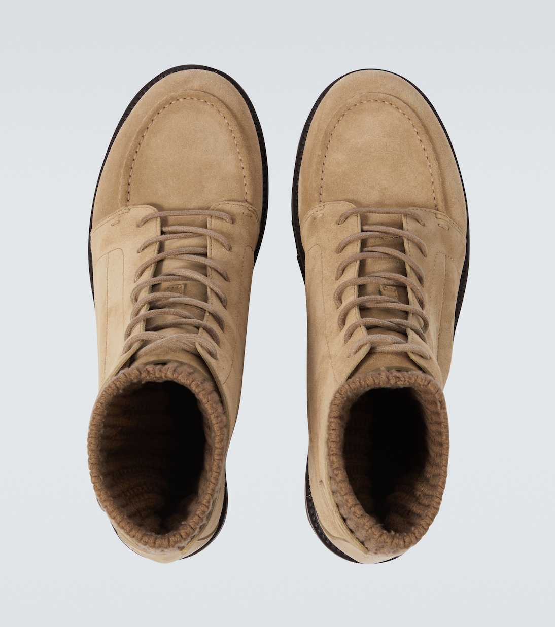 Schnürstiefel Verbier aus Veloursleder | Loro Piana