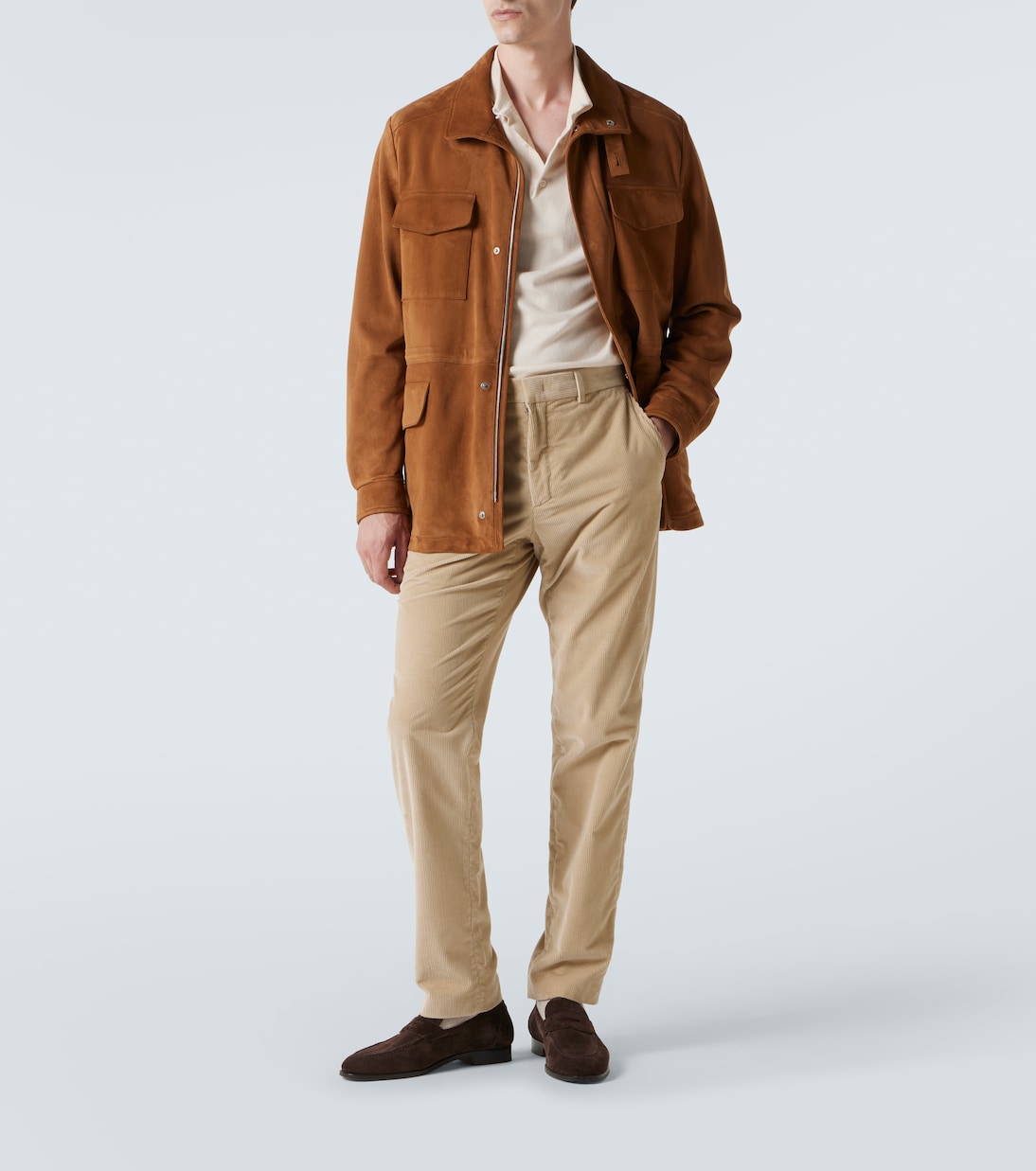 Loafers Sergio aus Veloursleder | Loro Piana