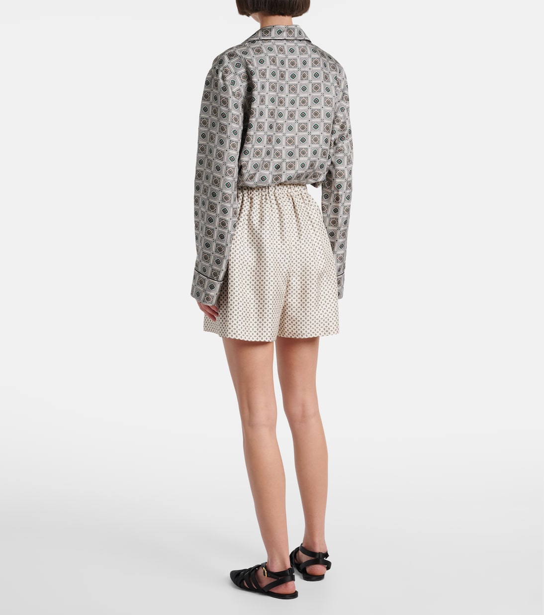 Angelo silk twill Bermuda shorts | Loro Piana