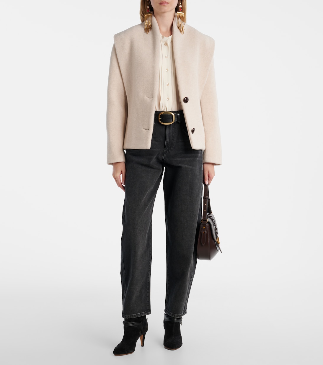 Mid-Rise Barrel Jeans Oriane | Isabel Marant