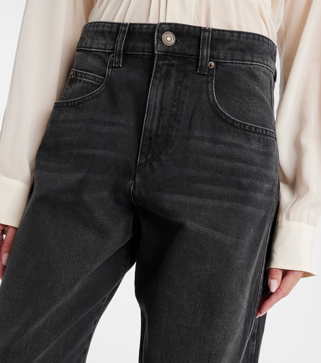 Mid-Rise Barrel Jeans Oriane | Isabel Marant