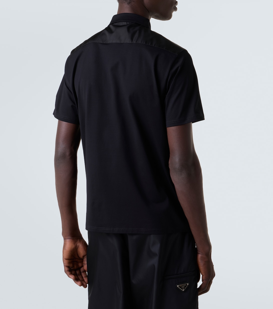 Polo Re-Nylon en mezcla de algodón | Prada