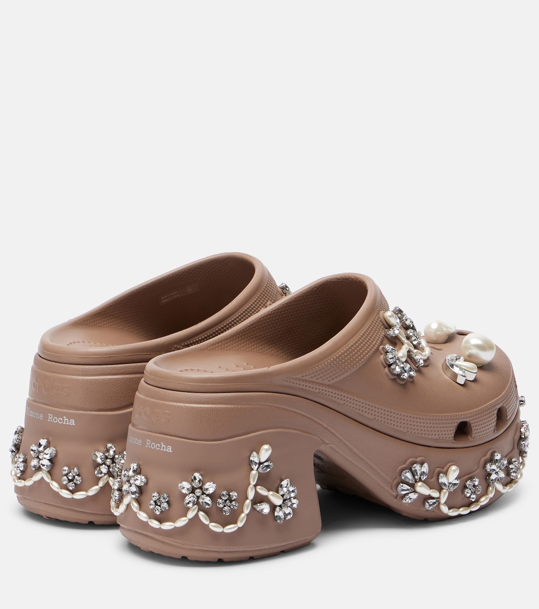 x Crocs Siren embellished platform clogs | Simone Rocha