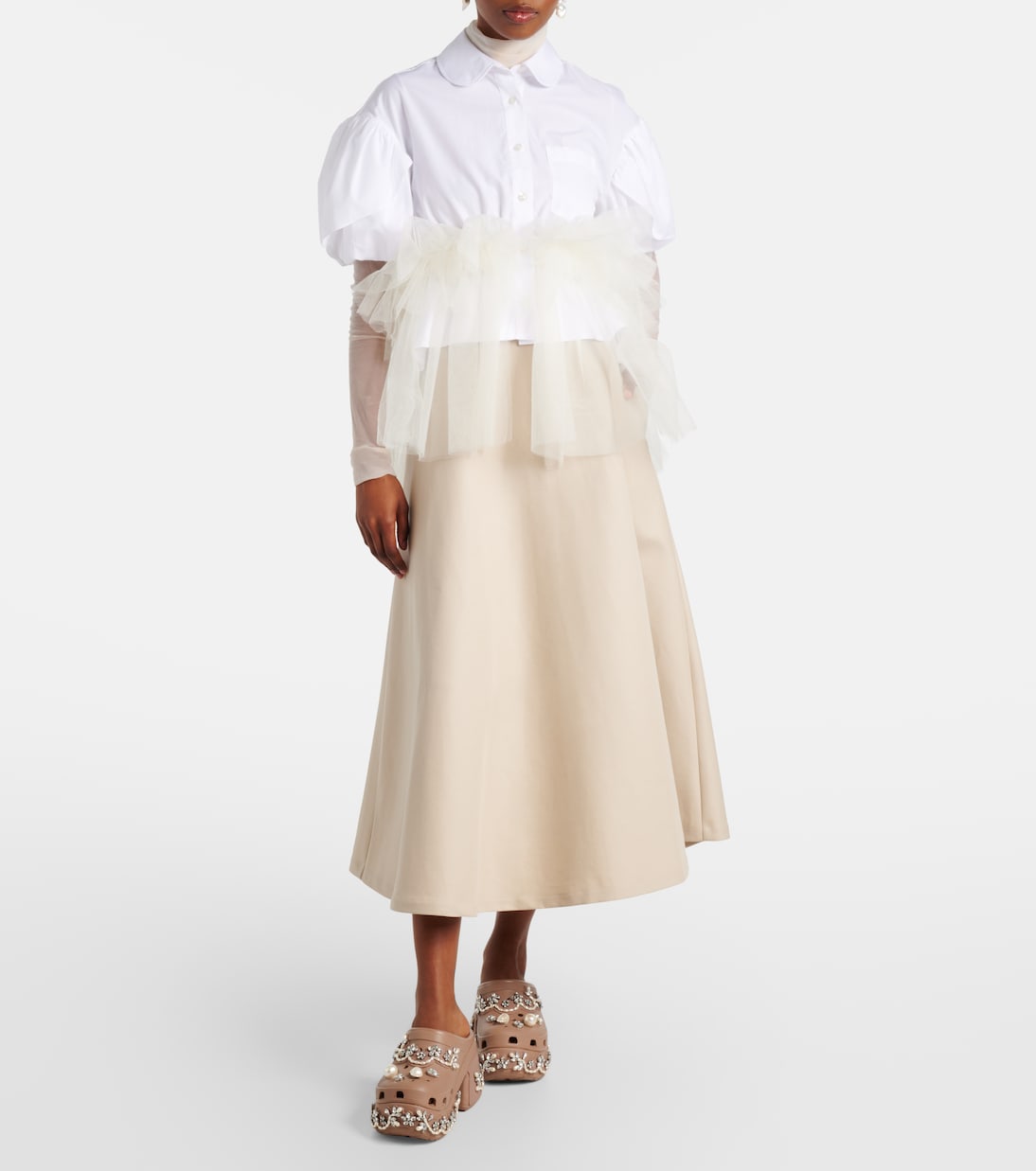 x Crocs Siren embellished platform clogs | Simone Rocha