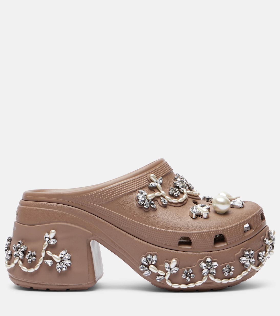 x Crocs Siren embellished platform clogs | Simone Rocha