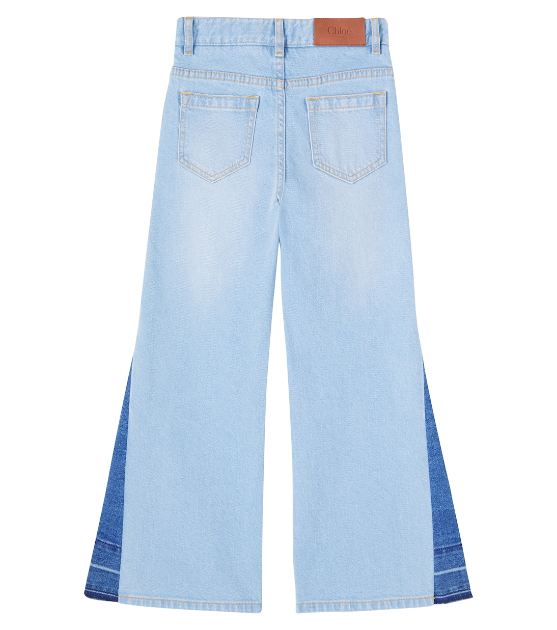 Colorblocked flared jeans | Chloé Kids