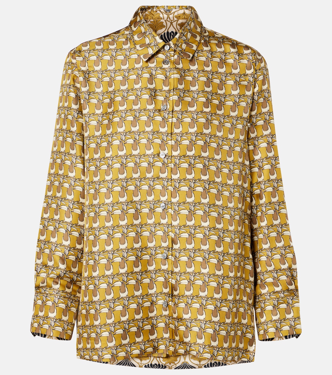 Camicia reversibile in seta con stampa | 'S Max Mara