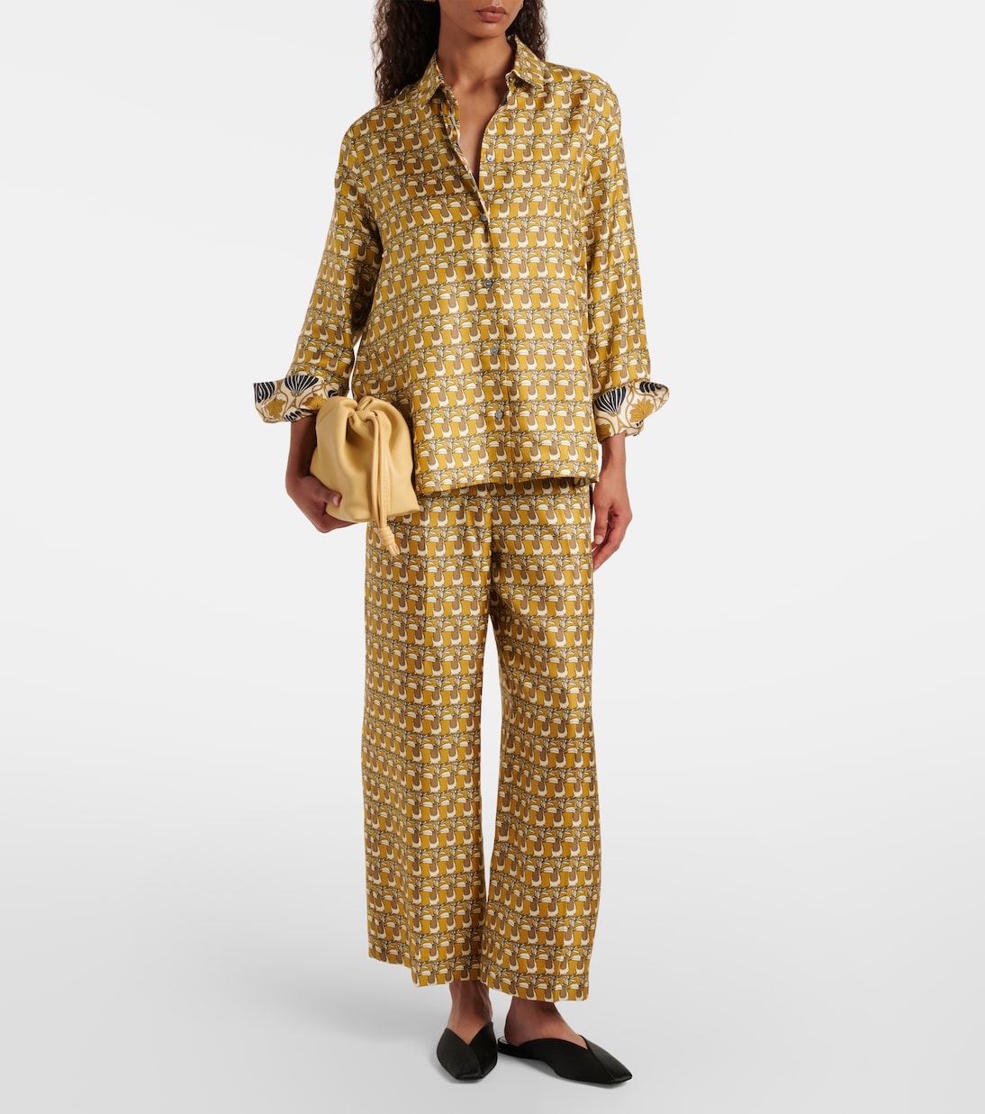 Camicia reversibile in seta con stampa | 'S Max Mara