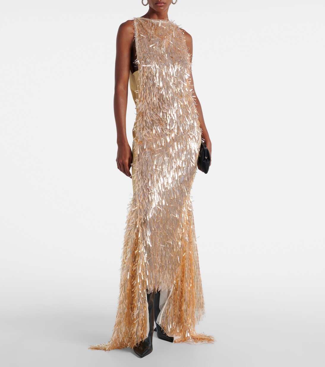 Tiara sequinned asymmetric gown  | Maticevski