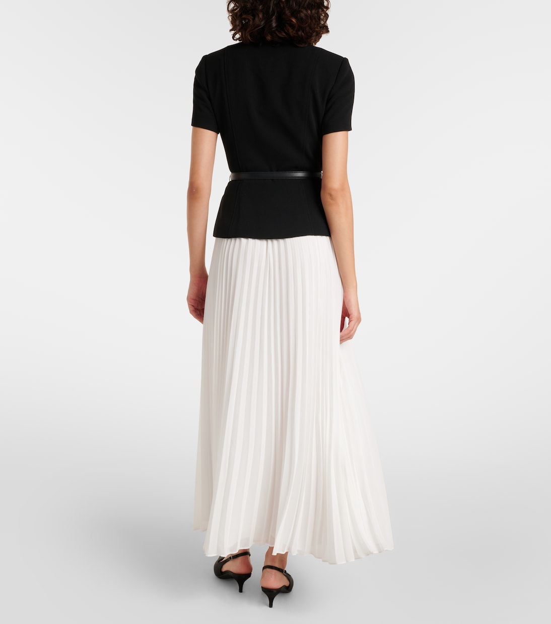 Verziertes Maxikleid mit Chiffon  | Self-Portrait