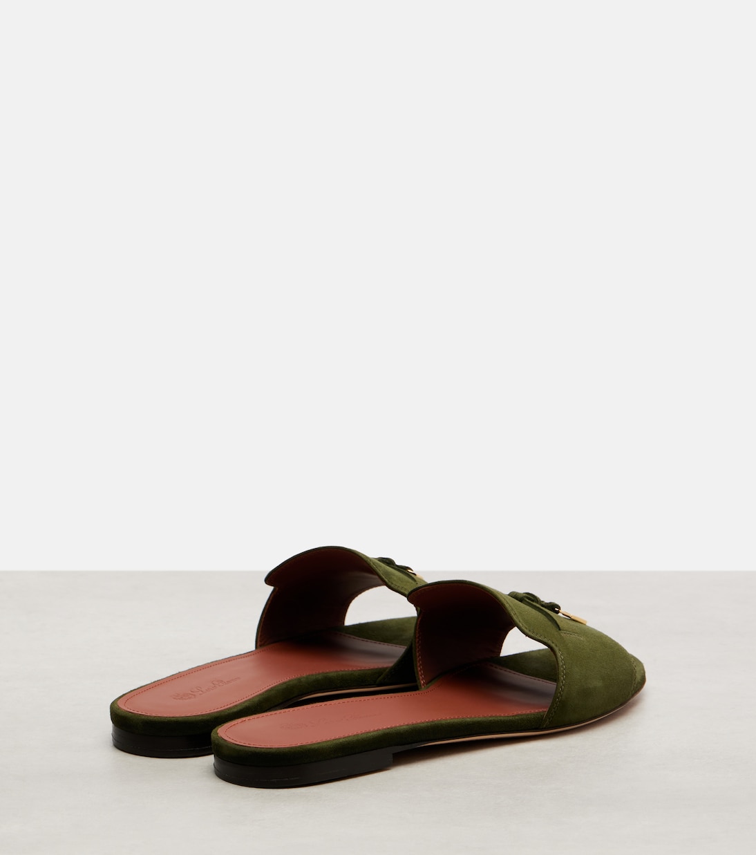Pantoletten Summer Charms aus Veloursleder | Loro Piana