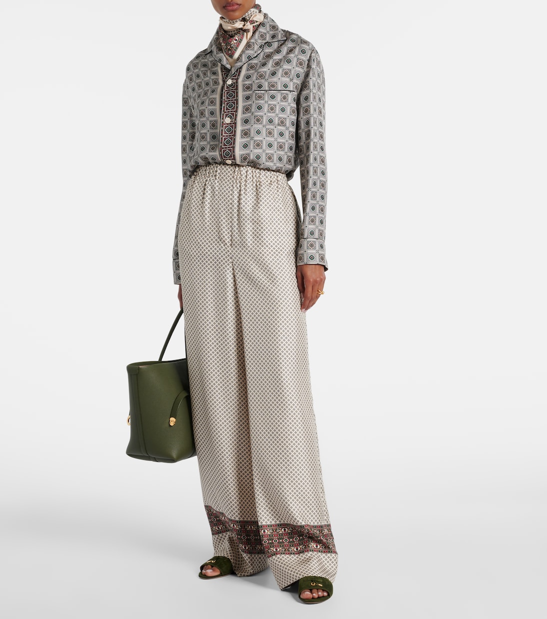 Pantoletten Summer Charms aus Veloursleder | Loro Piana