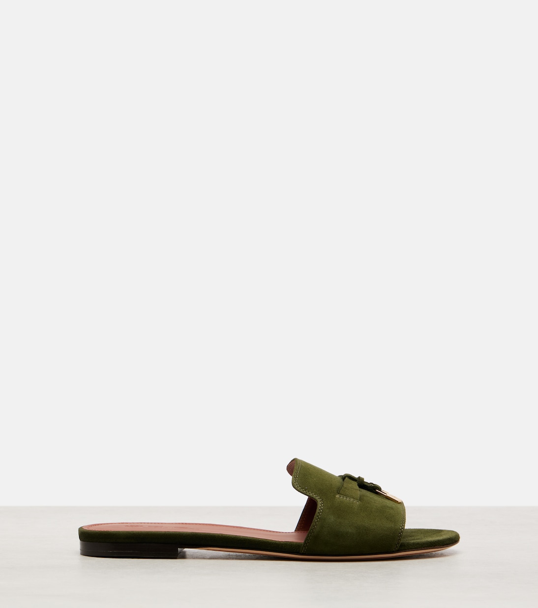 Pantoletten Summer Charms aus Veloursleder | Loro Piana
