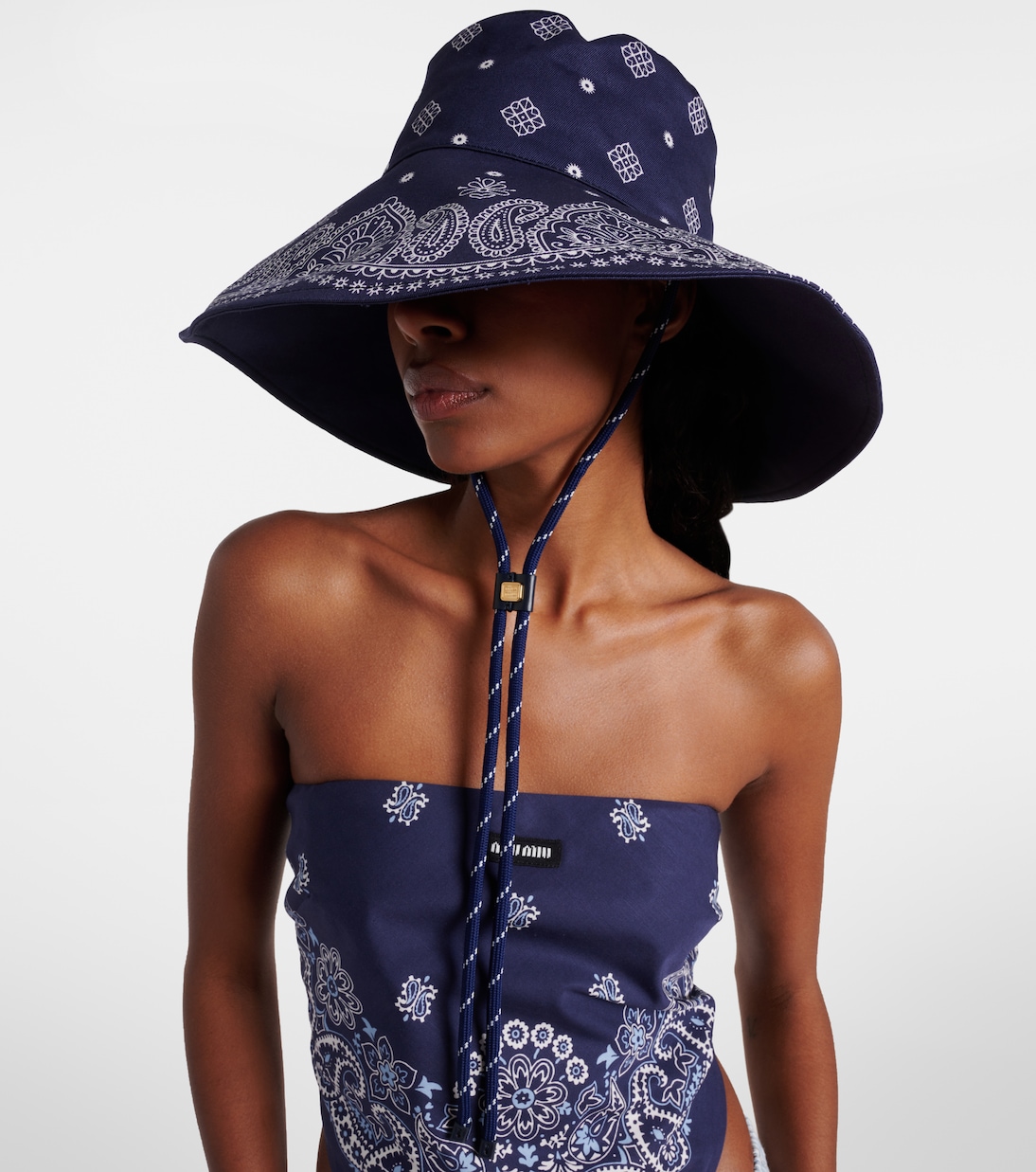 Cappello da pescatore Bandana in cotone | Miu Miu