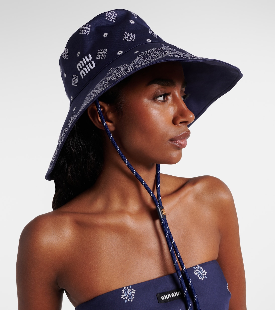 Cappello da pescatore Bandana in cotone | Miu Miu