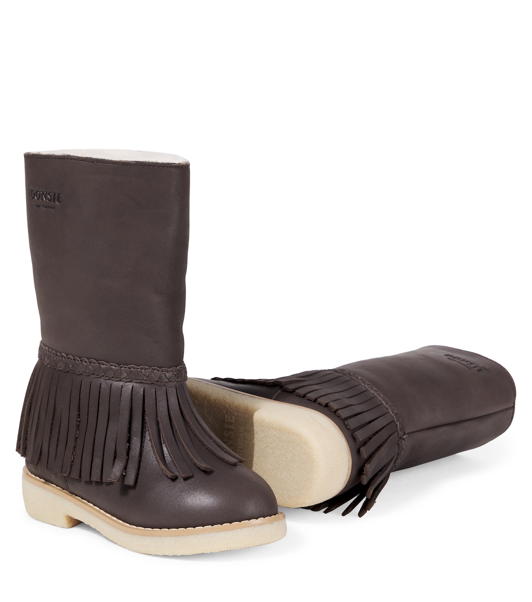 Daffy fringed leather boots  | Donsje