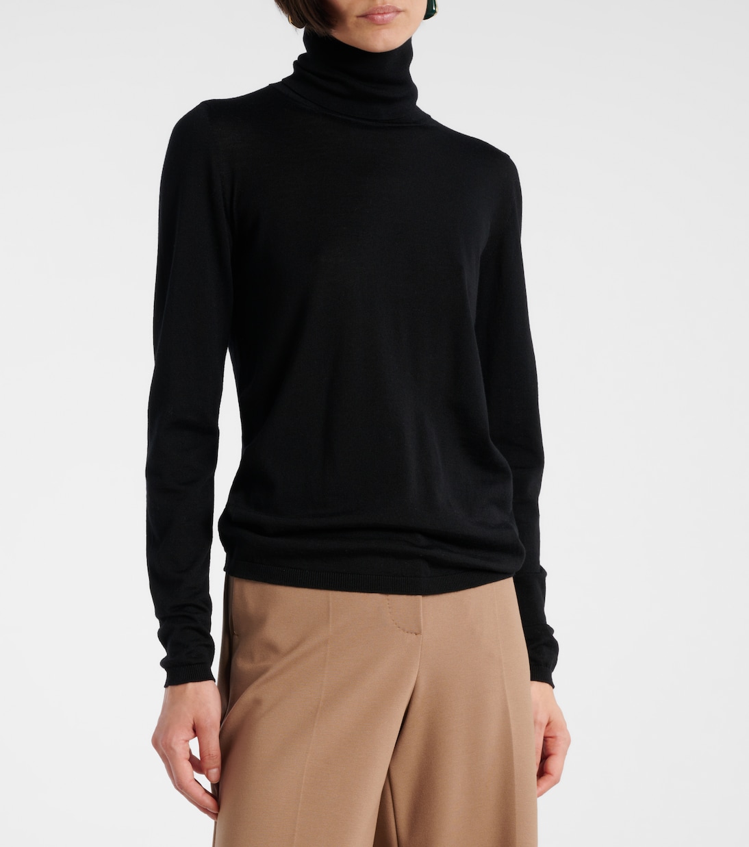 Saluto virgin wool turtleneck sweater | Max Mara