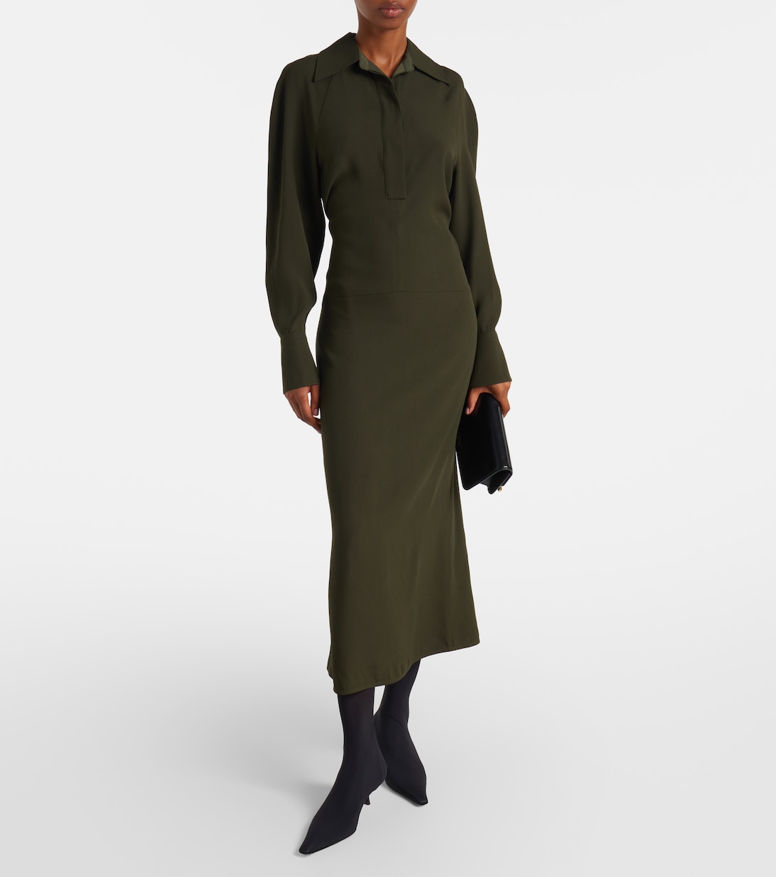 Asymmetric midi dress | Victoria Beckham