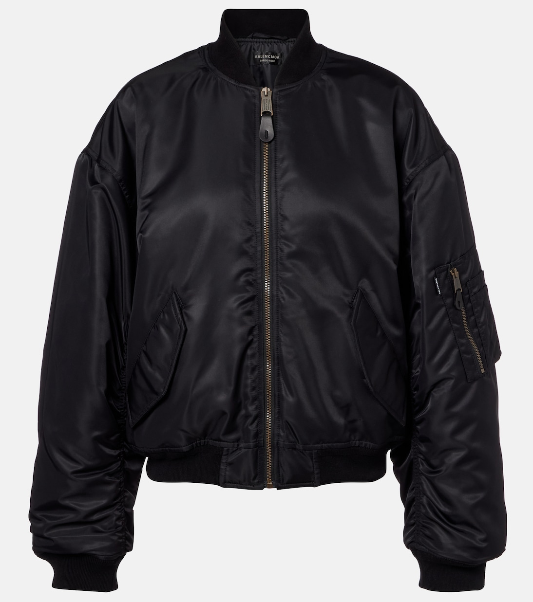 Chaqueta bomber Standard de satén técnico | Balenciaga