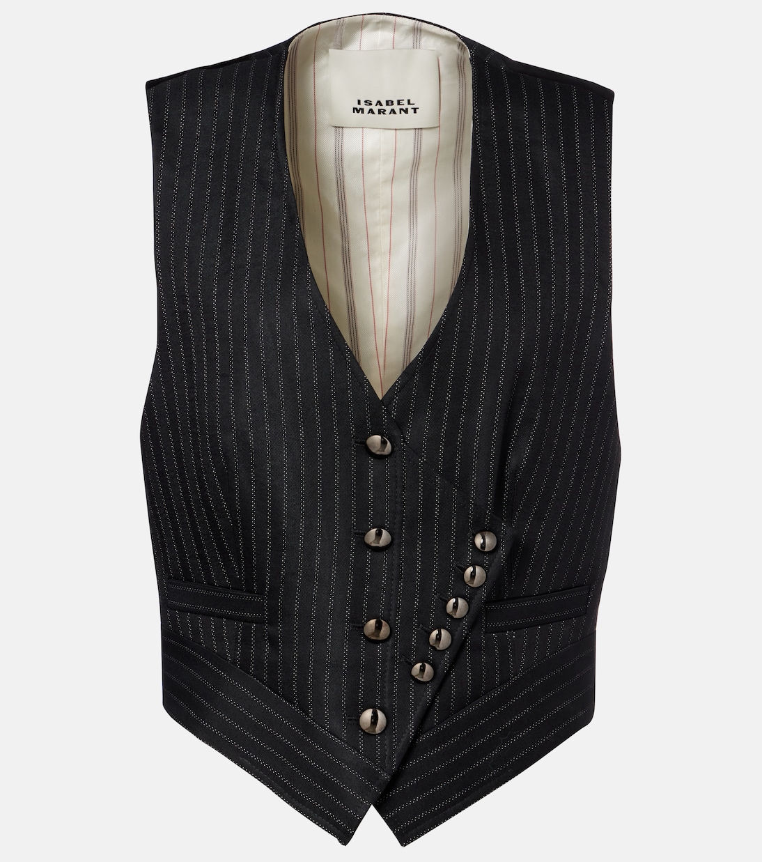 Gilet gessato Nicky in misto lana  | Isabel Marant