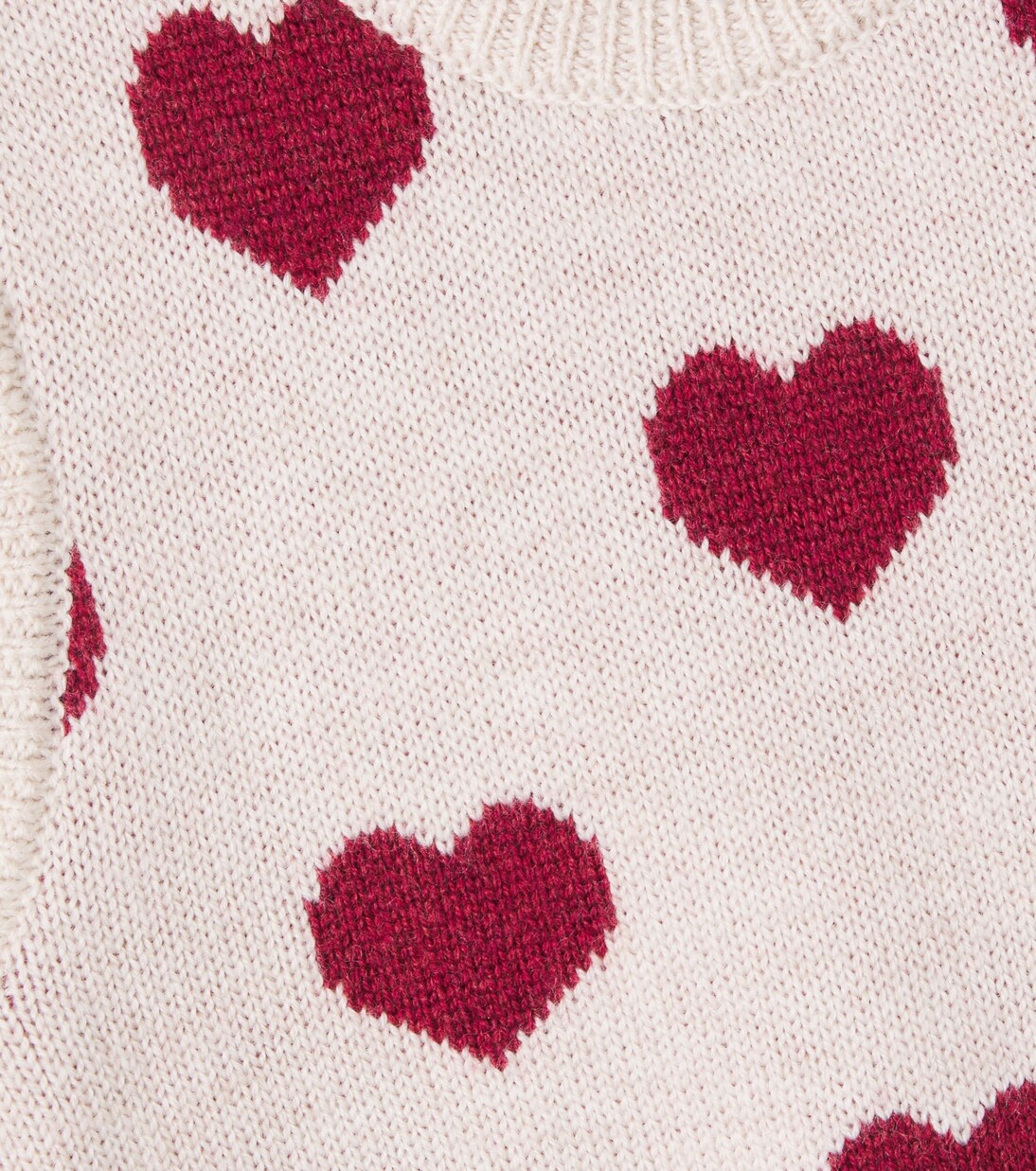 Baby Gaby jacquard wool sweater vest | Wheat