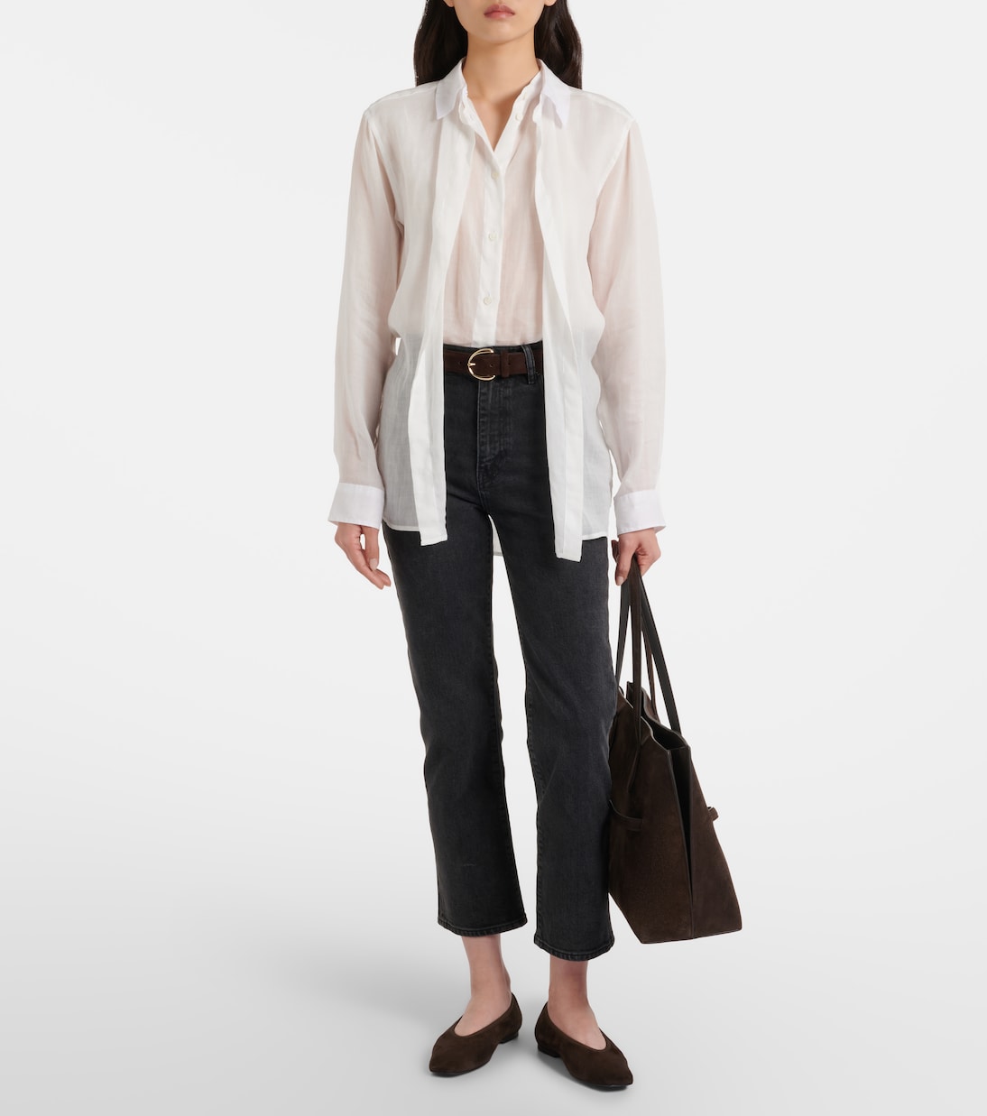 Ruler cropped straight jeans | Frame