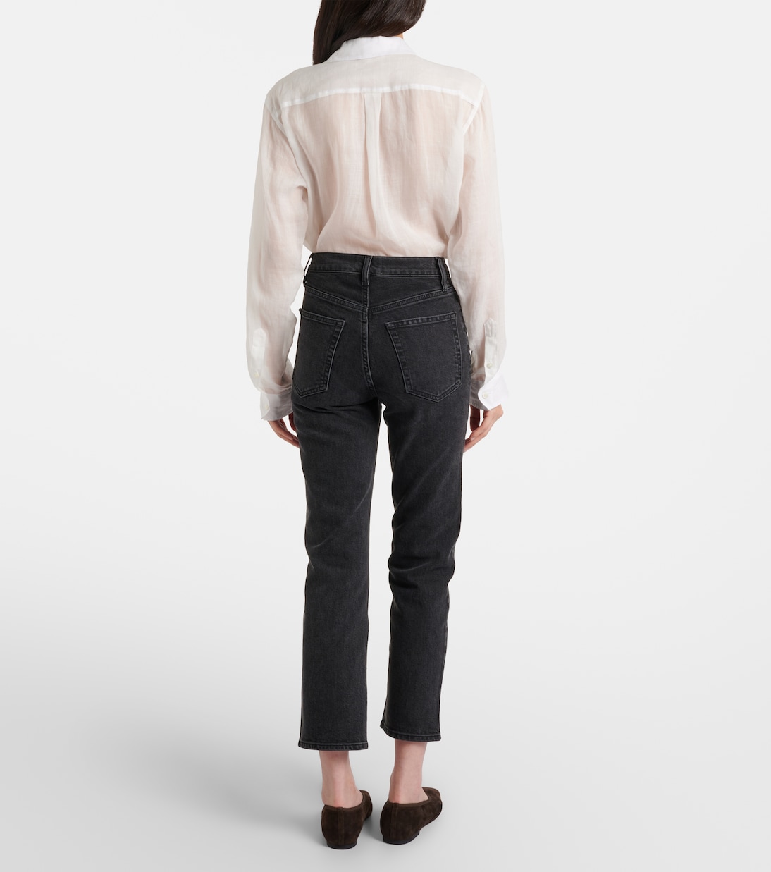 Ruler cropped straight jeans | Frame