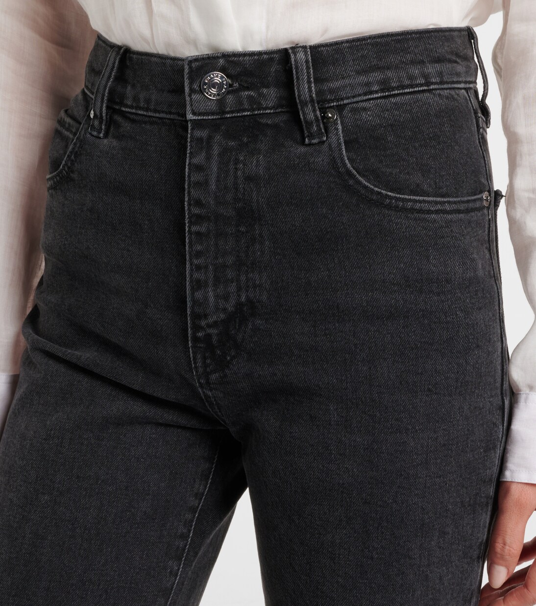 Ruler cropped straight jeans | Frame