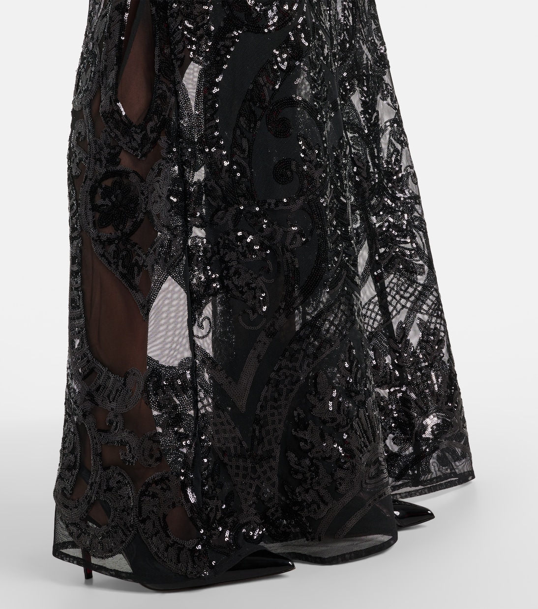 Jumpsuit Obie aus Mesh mit Pailletten | Norma Kamali