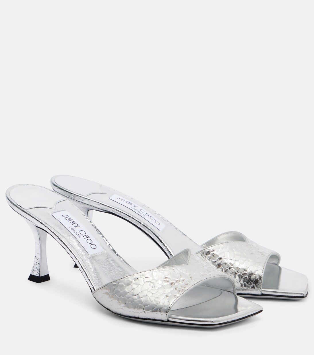 Skye 60 metallic leather mules | Jimmy Choo