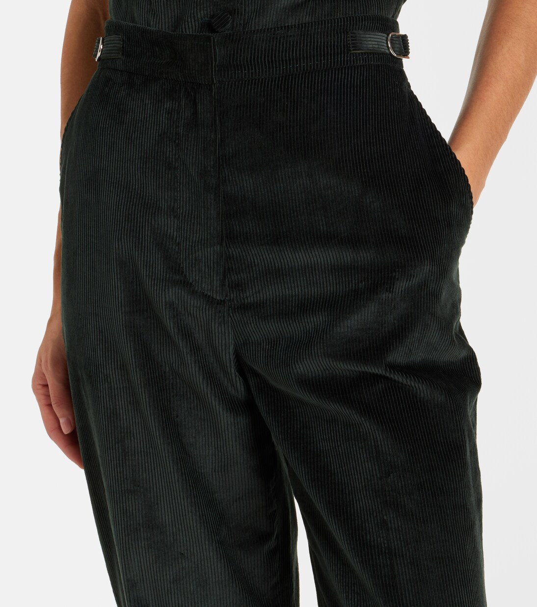 Vesta棉质灯芯绒微喇裤装 | Gabriela Hearst