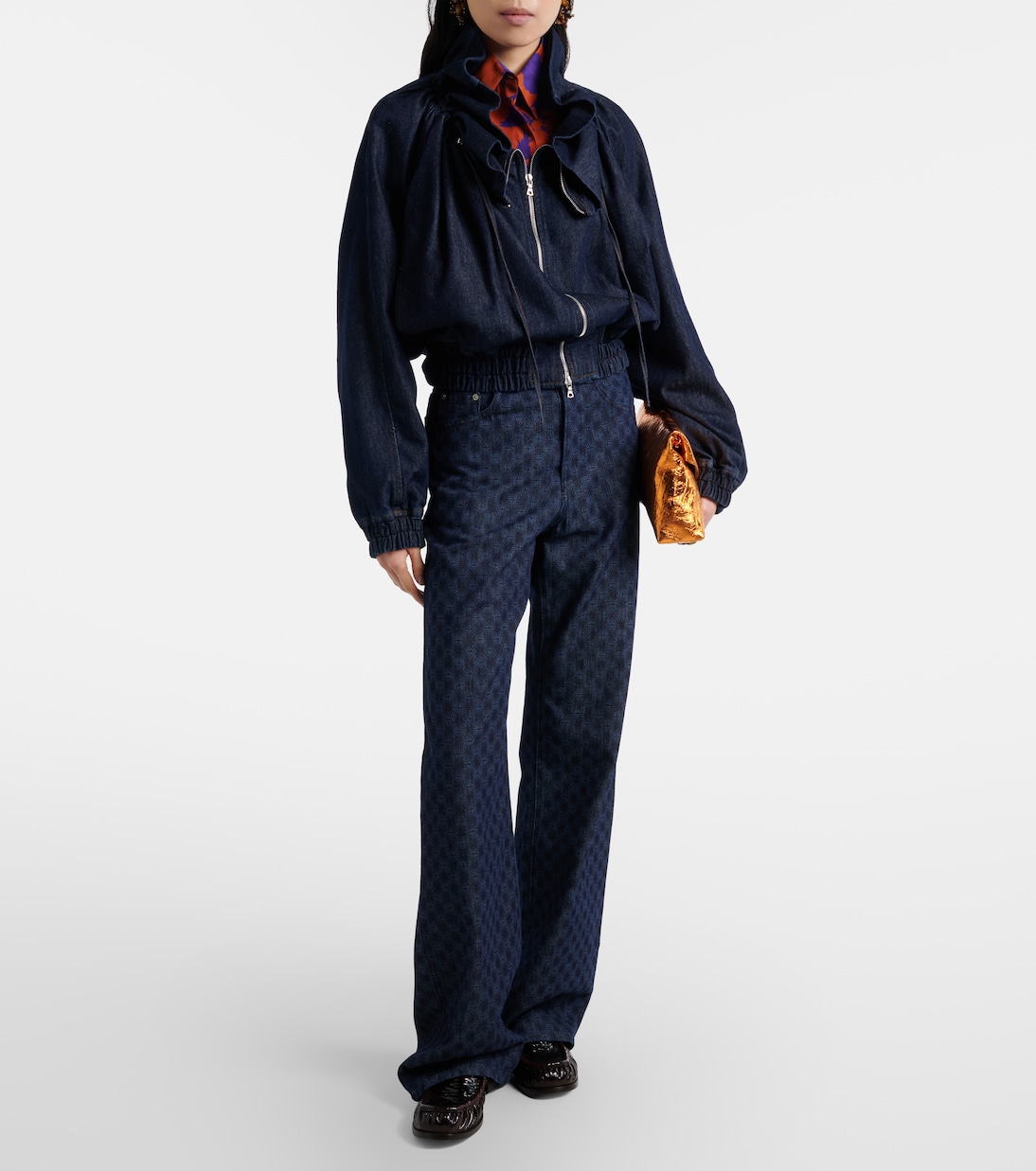 Jeans anchos florales | Dries Van Noten