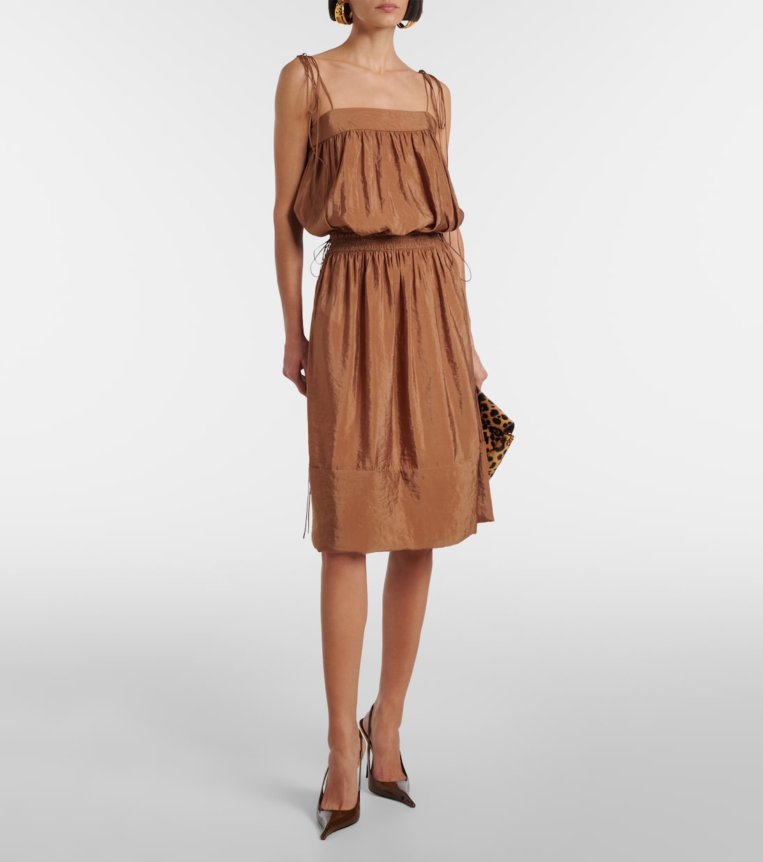 Abito midi in jersey | Saint Laurent