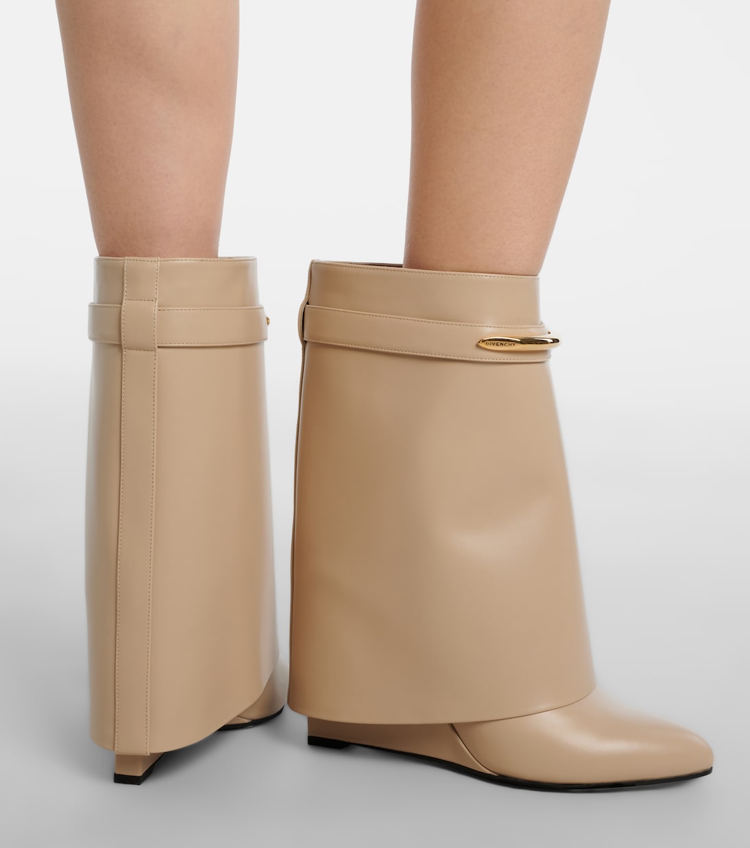 Shark leather mid-calf boots | Givenchy
