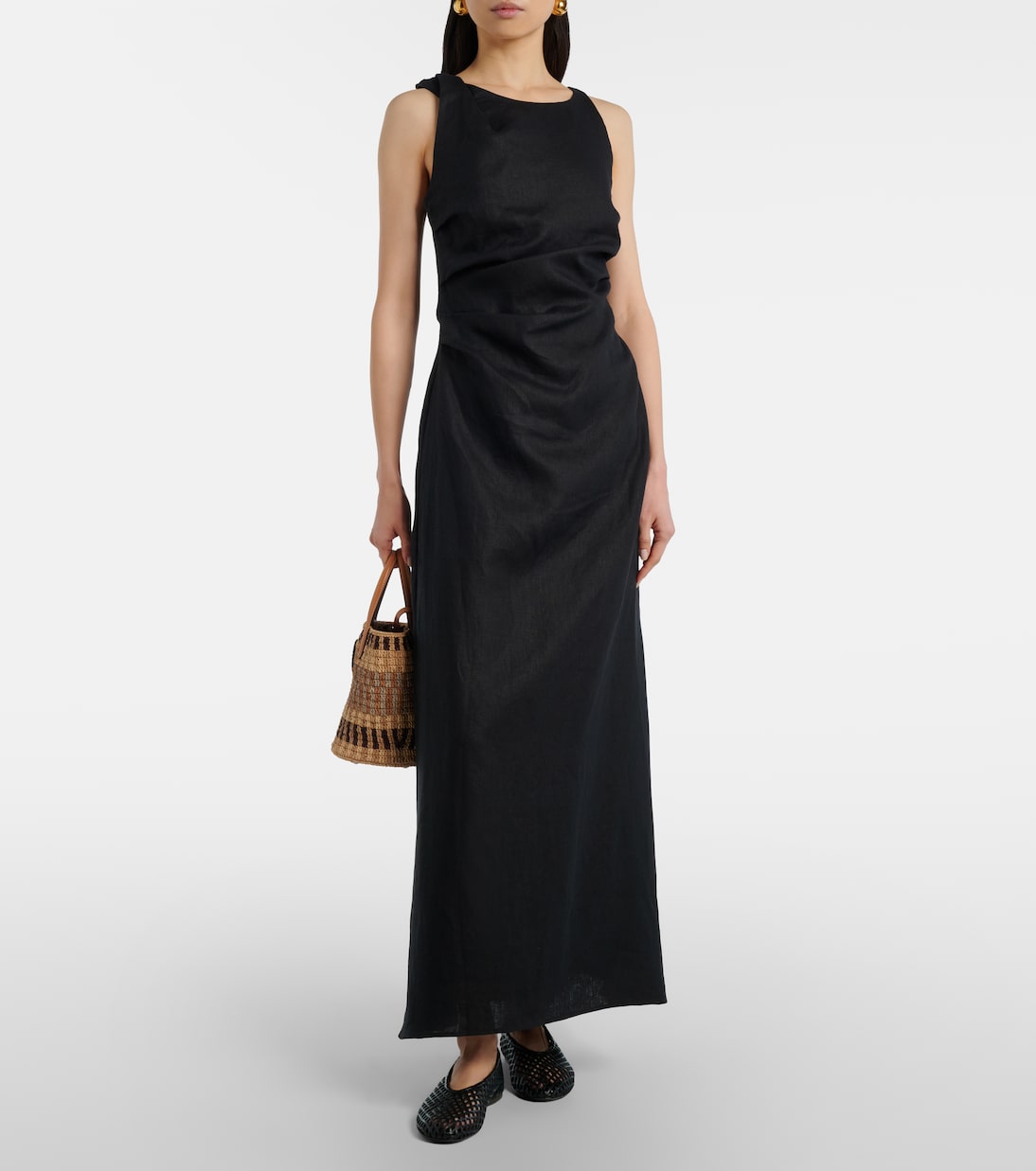 Cera linen midi dress | Faithfull